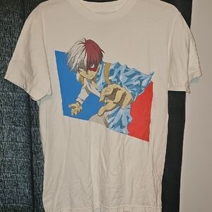 My Hero Academia Men White Graphic T-Shirt